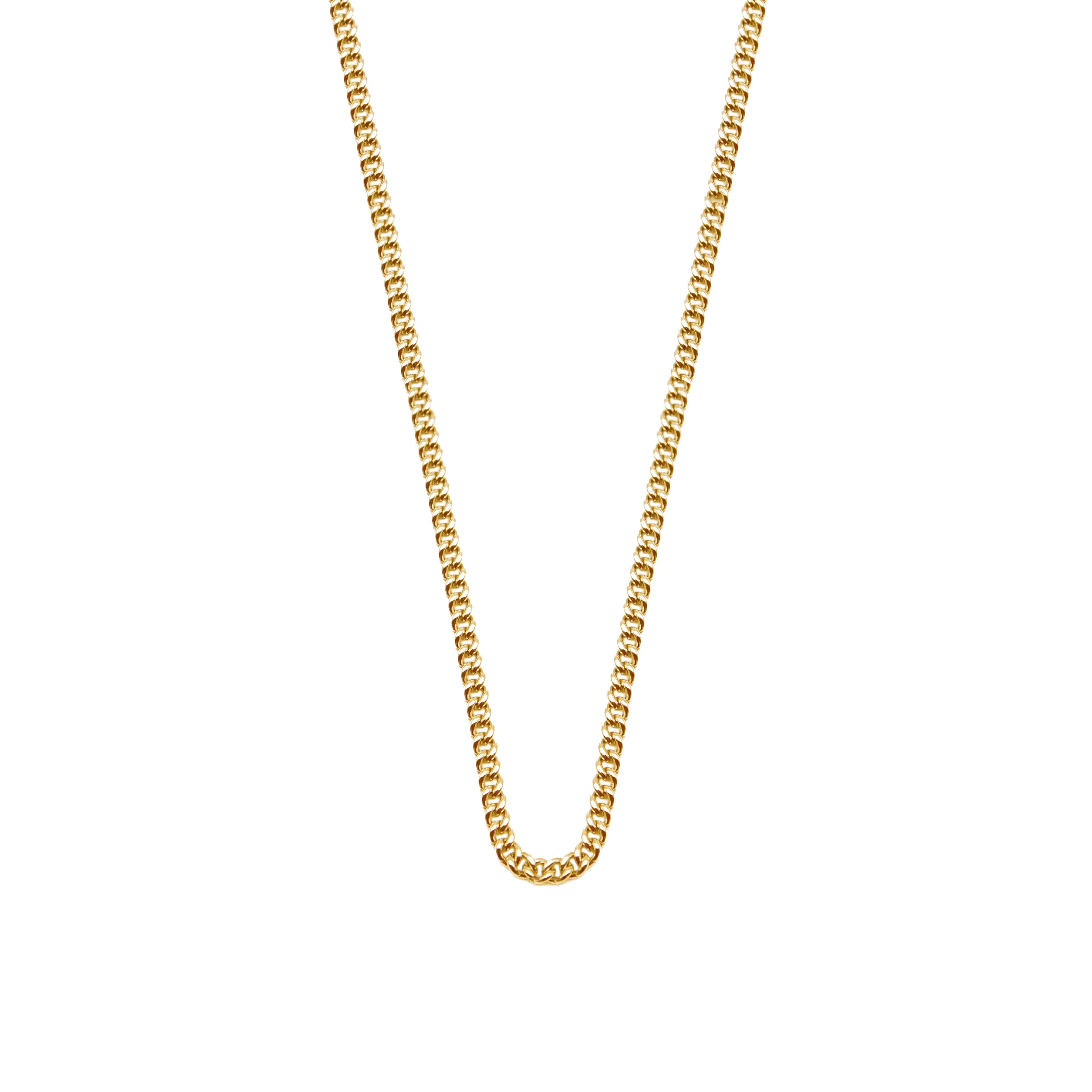 Gold 2.5mm Curb Chain