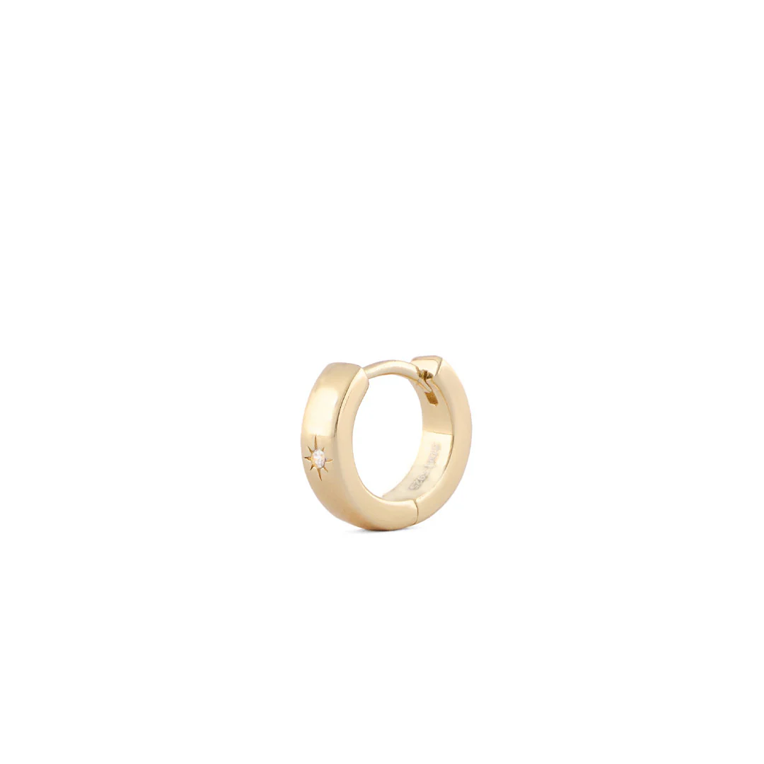 Gold Asteria Hoop Earring - Image 3