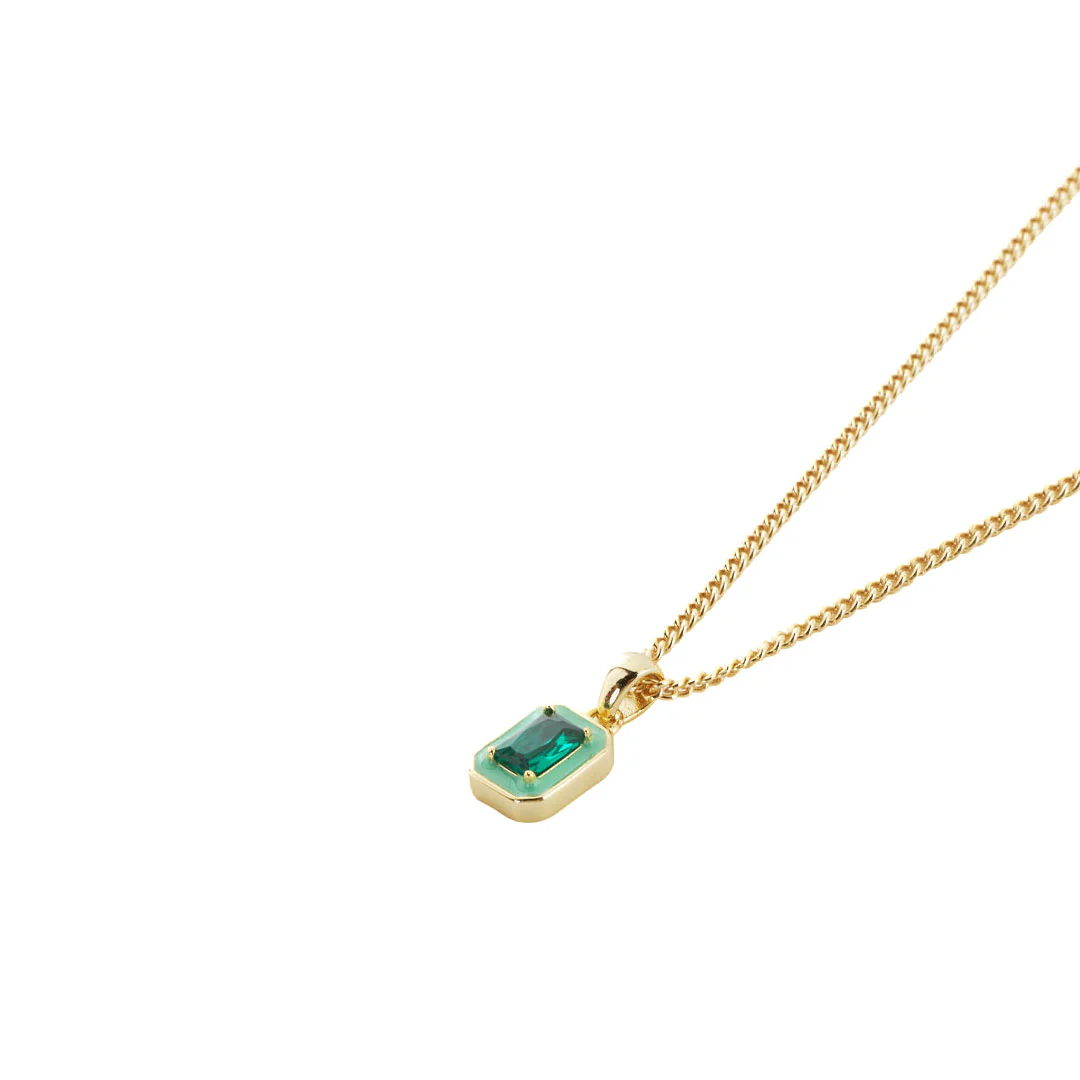 Gold Green Blush Necklace - Image 5