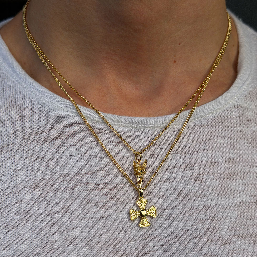 Gold Cherub Necklace - Image 4
