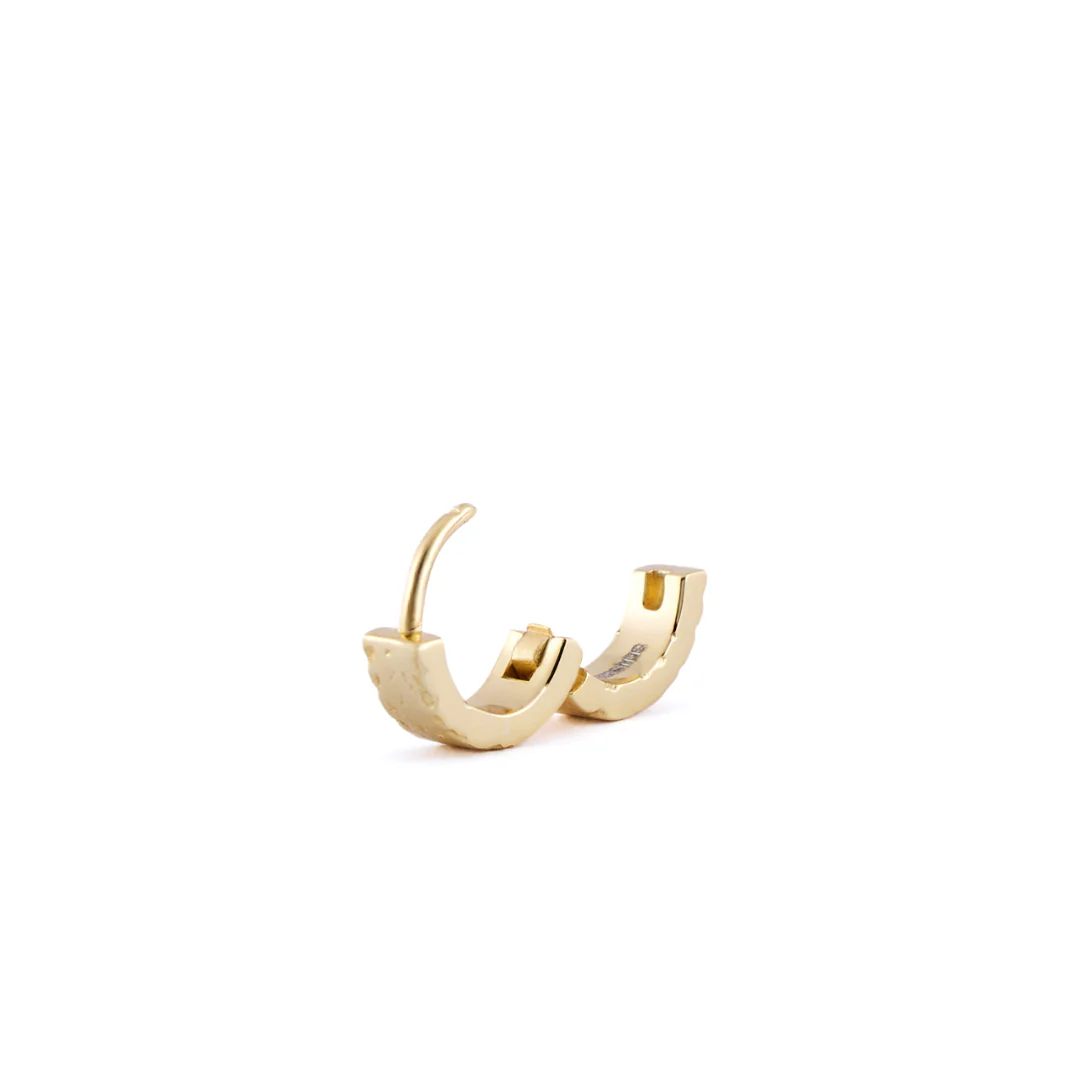 Gold Forge Hoop Earring - Image 5
