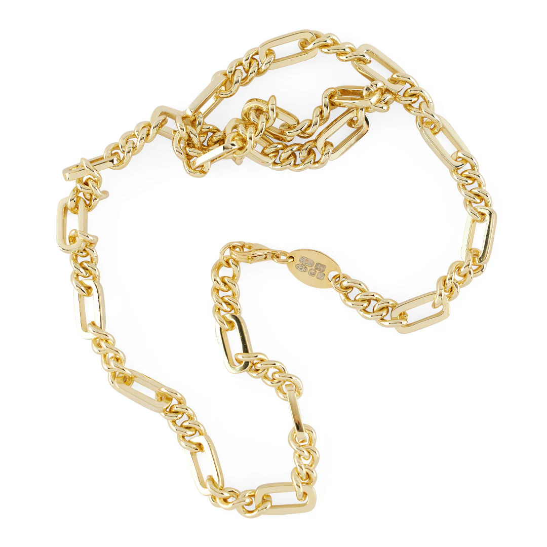 Gold Track Chain Necklace - Image 6