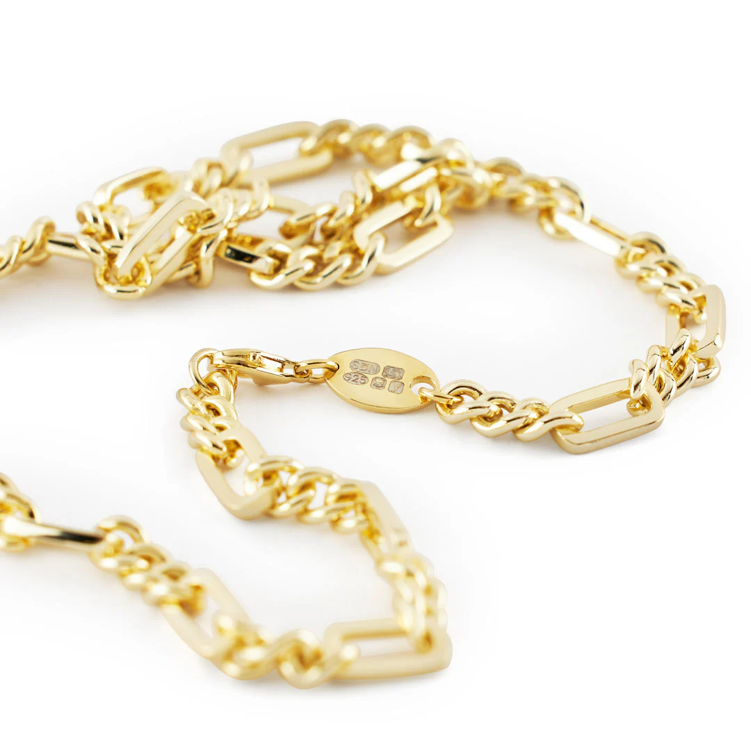 Gold Track Chain Necklace - Image 7