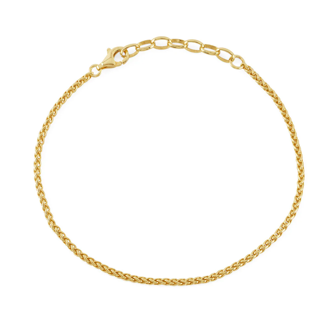 Gold Wheat Chain Bracelet - Image 5
