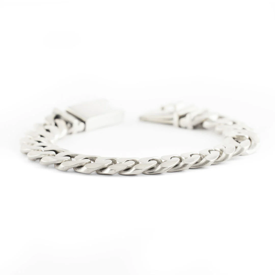Silver 12mm Curb Bracelet - Image 8