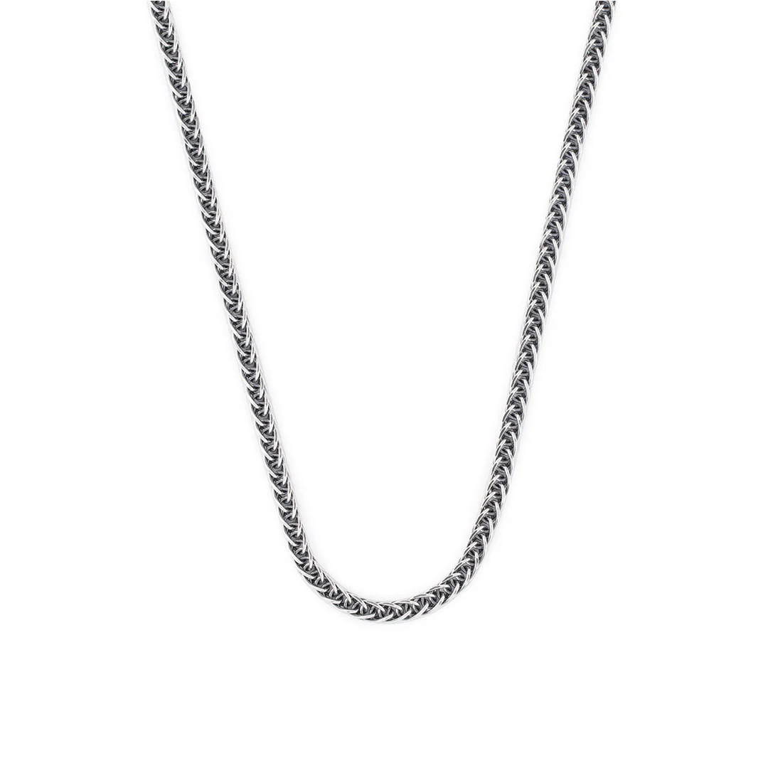 Silver 2.6mm Square Spiga Chain - Image 3