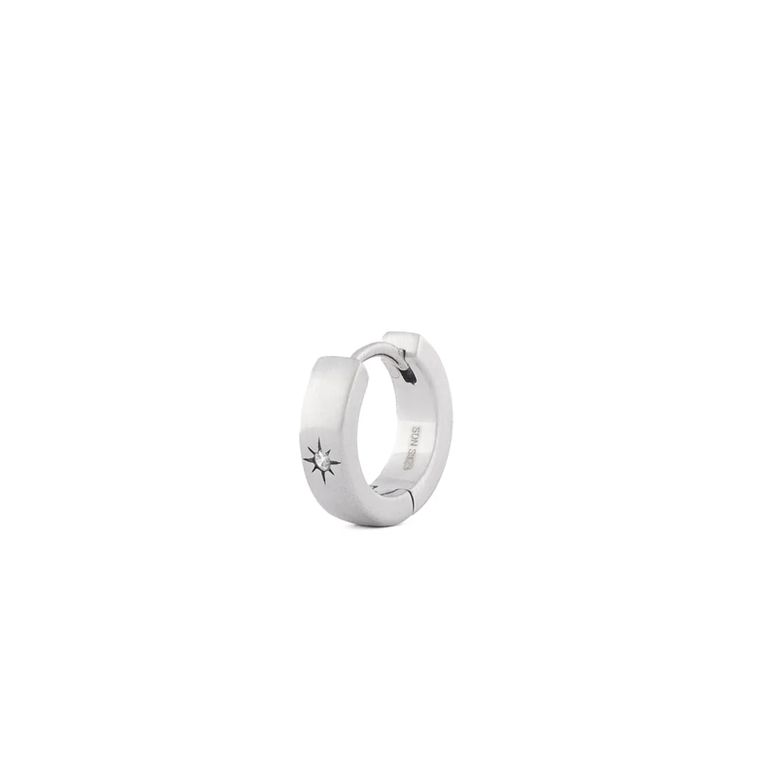 Silver Asteria Hoop Earring - Image 3