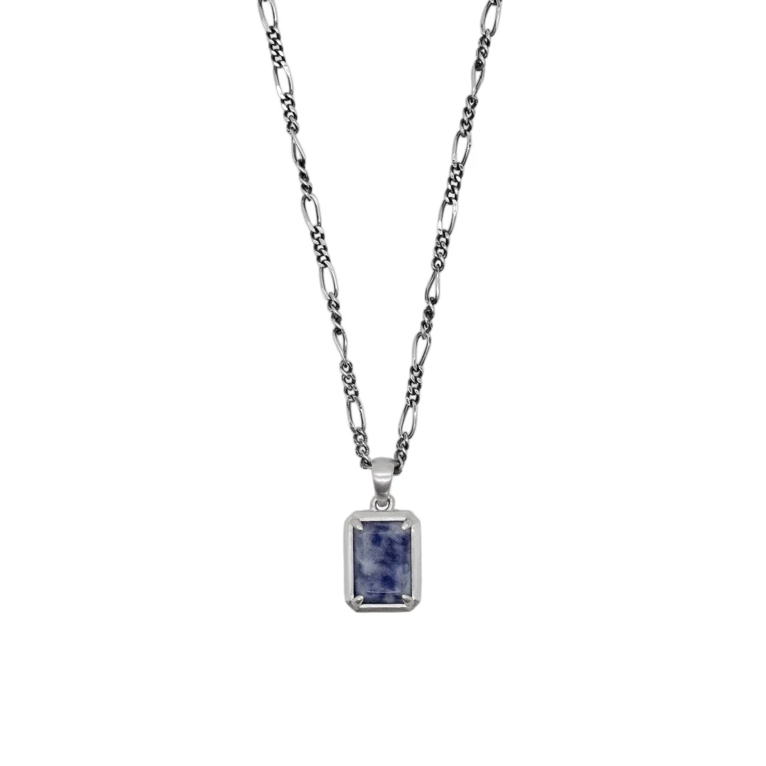 Silver Blue Jasper Necklace - Image 3