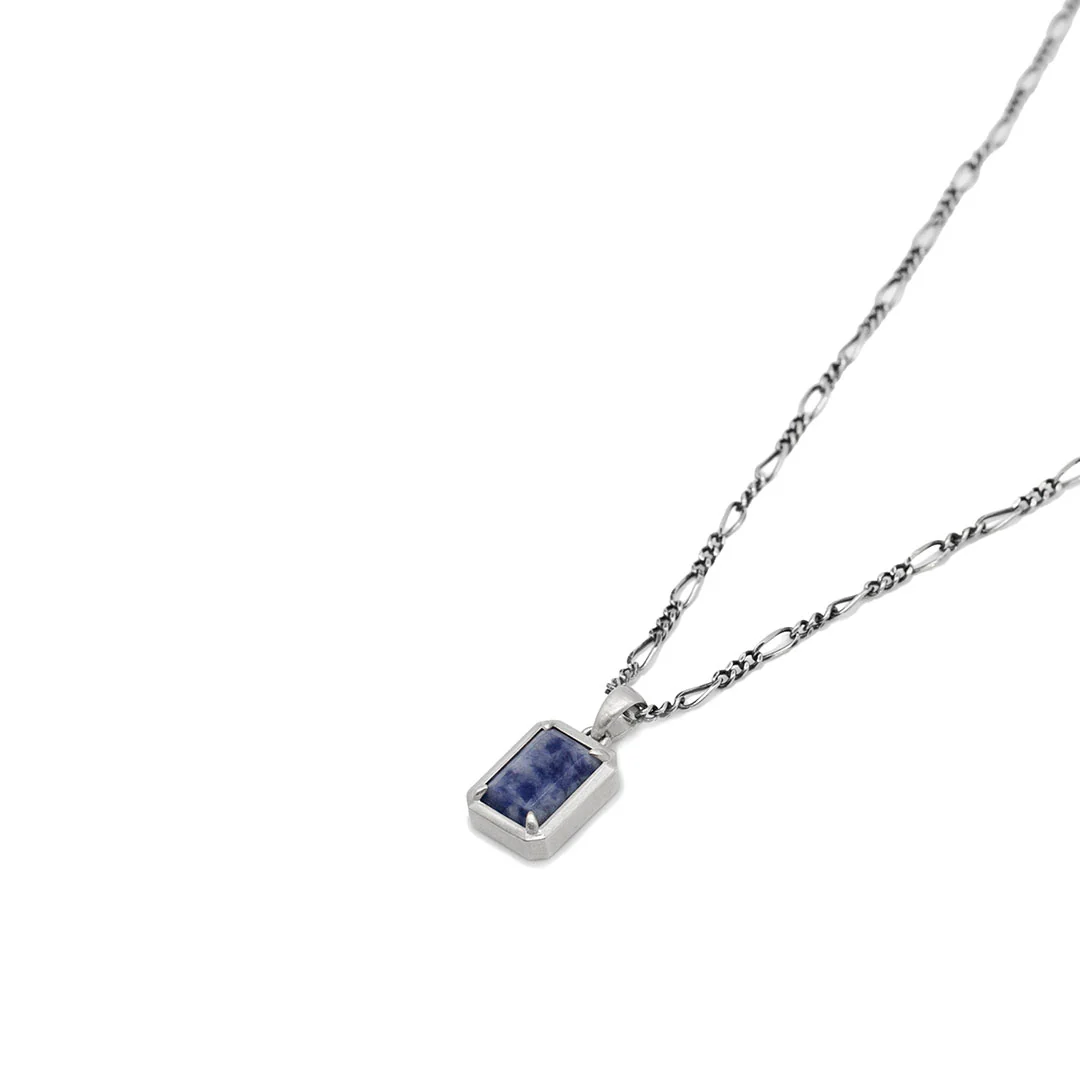 Silver Blue Jasper Necklace - Image 5