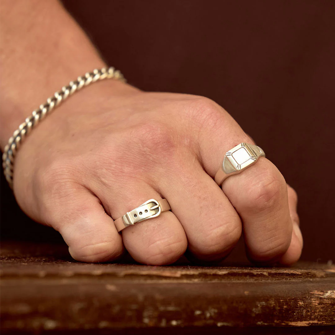 Silver Buckle Ring - Image 4