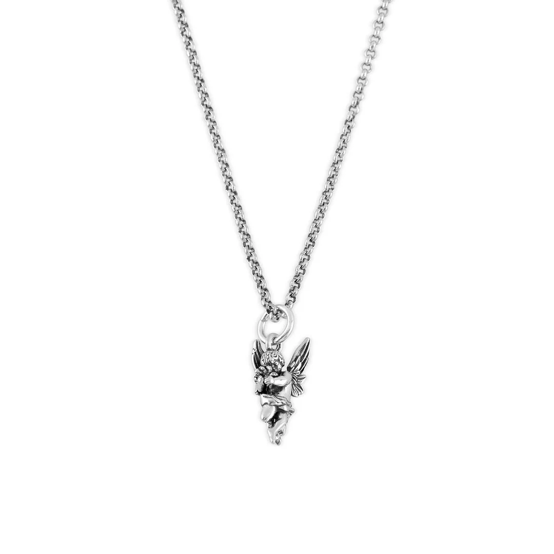 Silver Cherub Necklace - Image 3