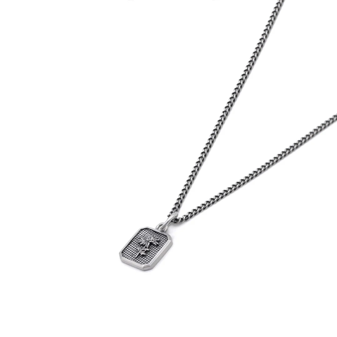 Silver Chrysanth Necklace - Image 5
