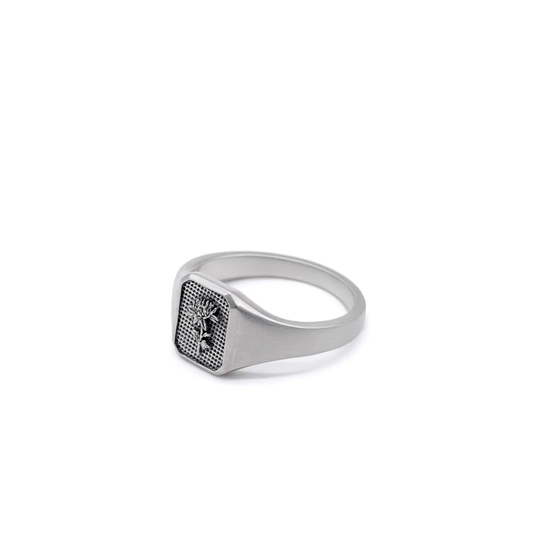 Silver Chrysanth Ring - Image 5