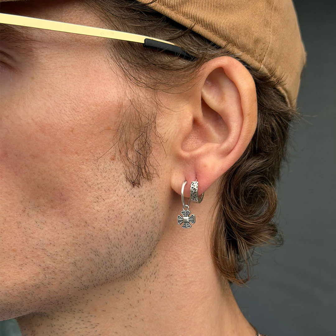Silver Forge Hoop Earring - Image 4