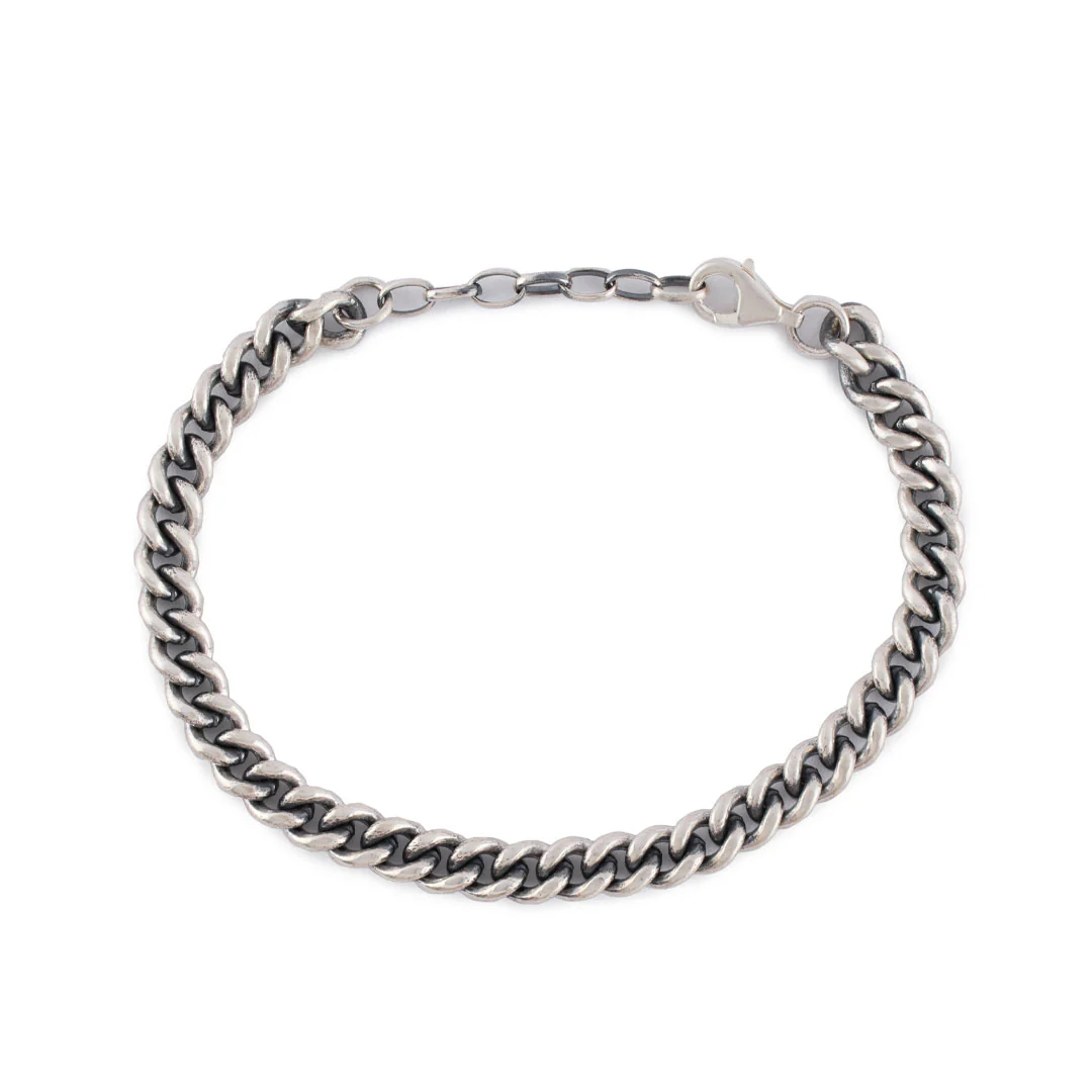 Silver 6mm Curb Bracelet - Image 5
