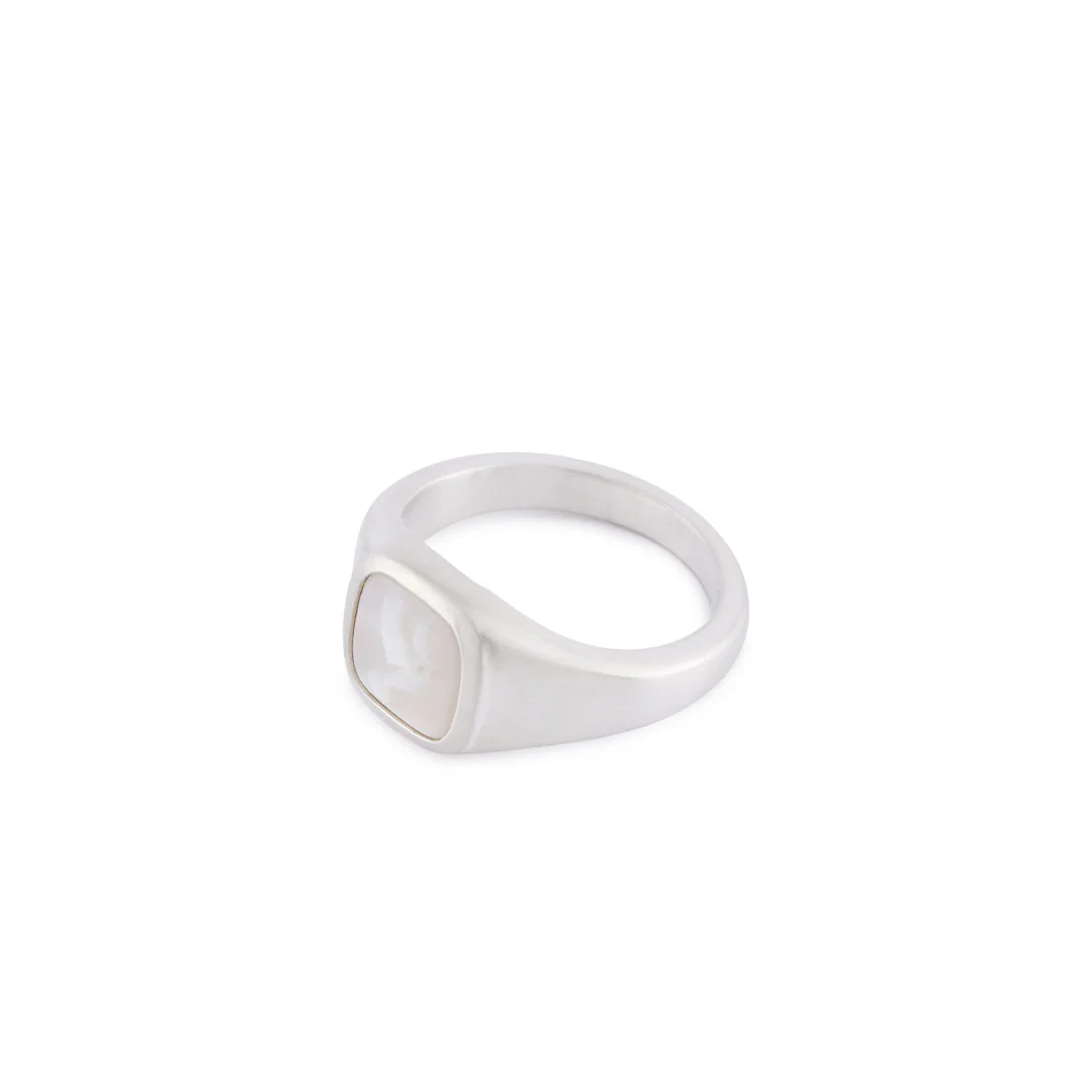 Silver Dove Cameo Ring - Image 5