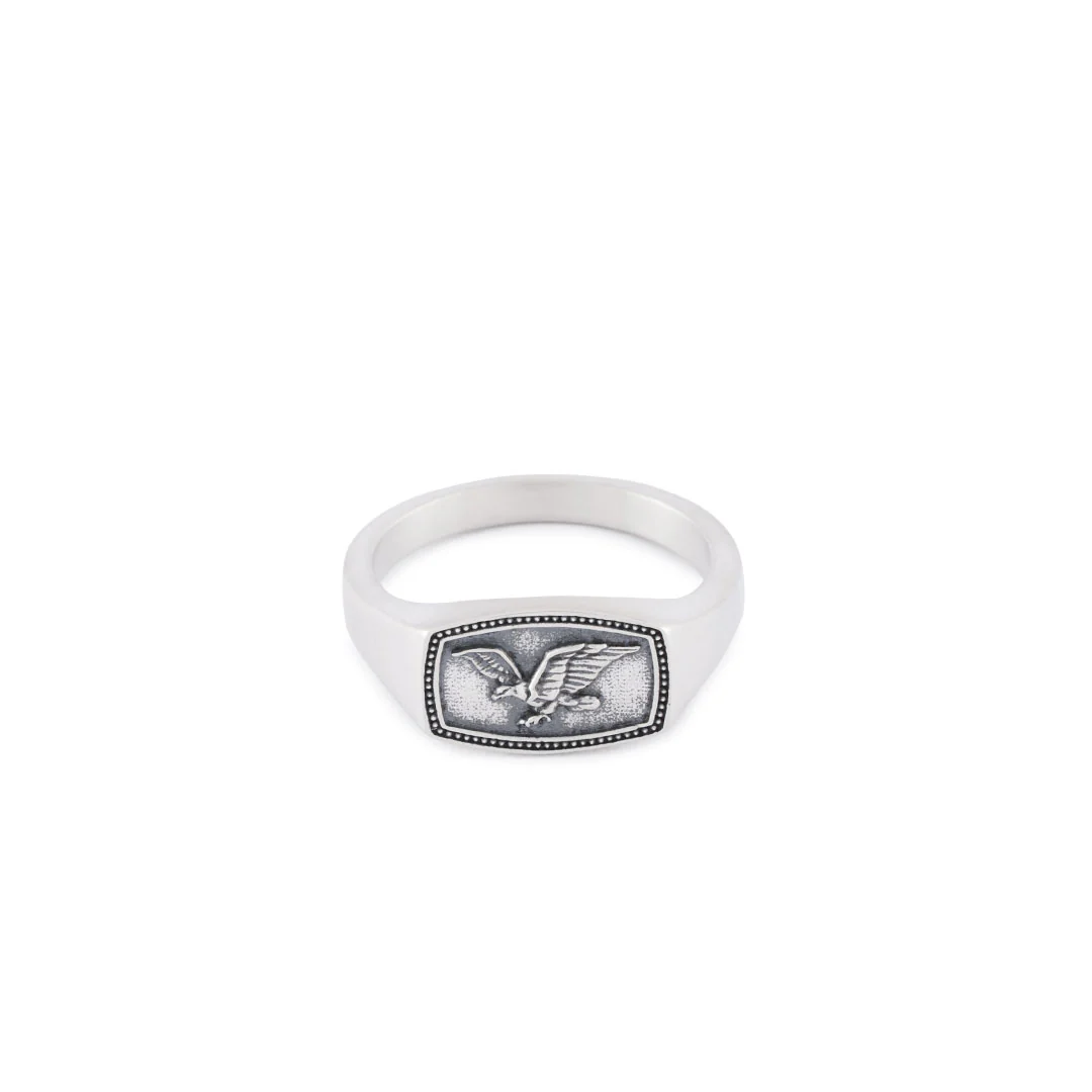 Silver Eagle Ring