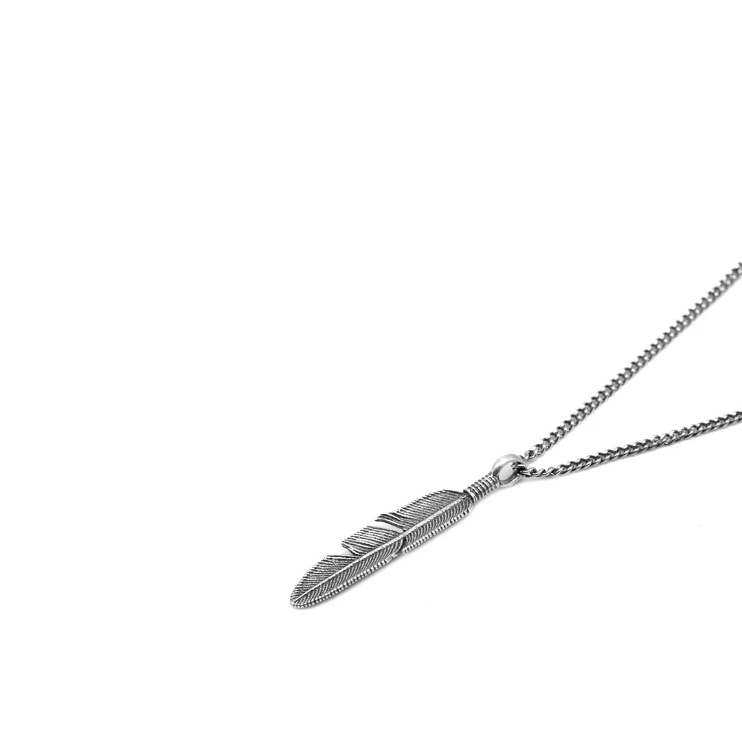 Silver Ethereal Feather Necklace - Image 5