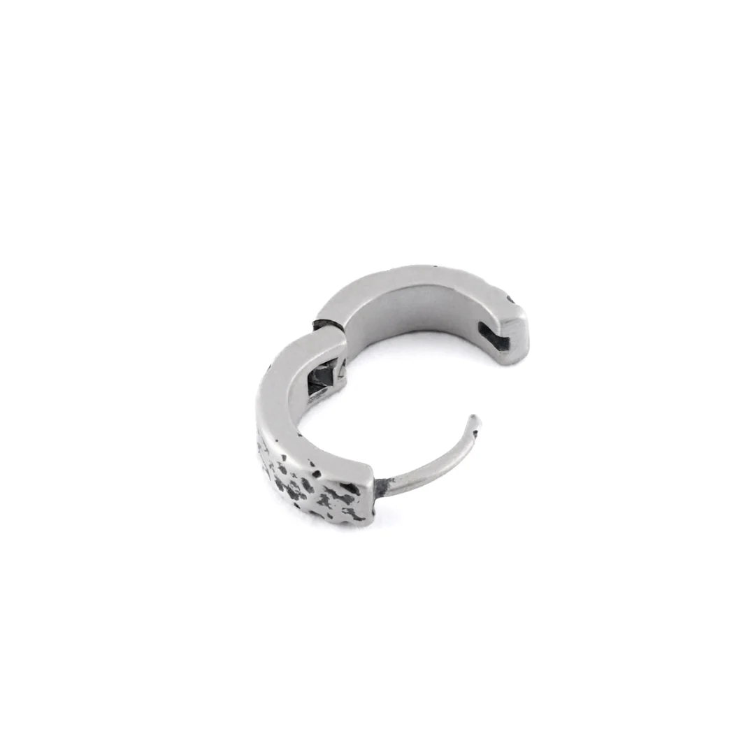 Silver Forge Hoop Earring - Image 6