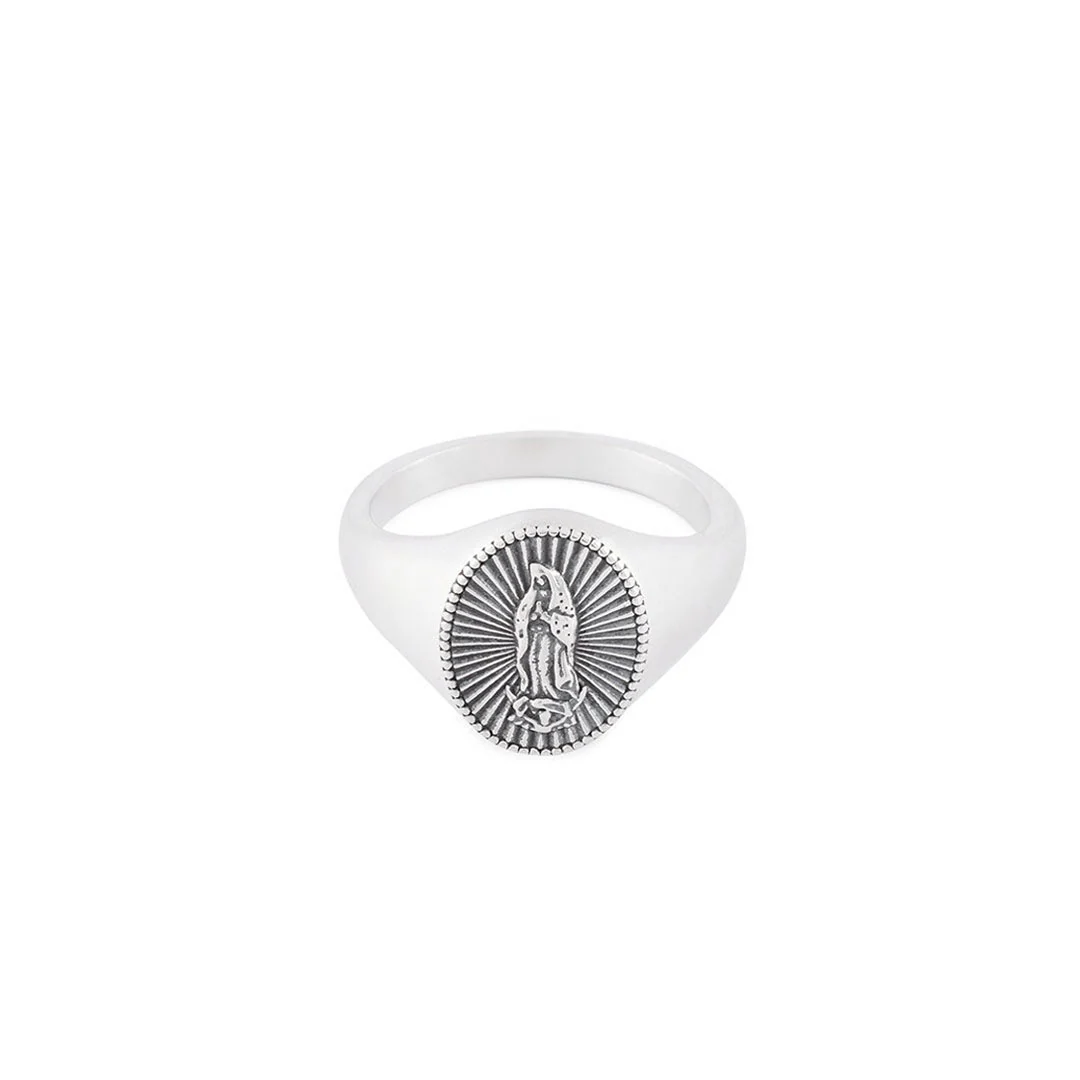 Silver Guadalupe Ring - Image 3
