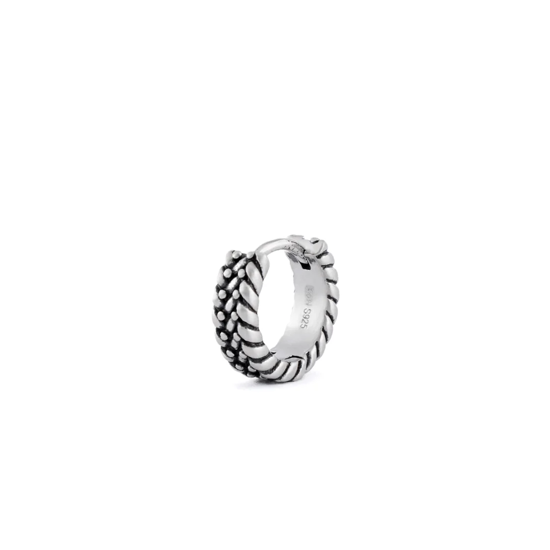 Silver Guard Hoop Earring - Image 3