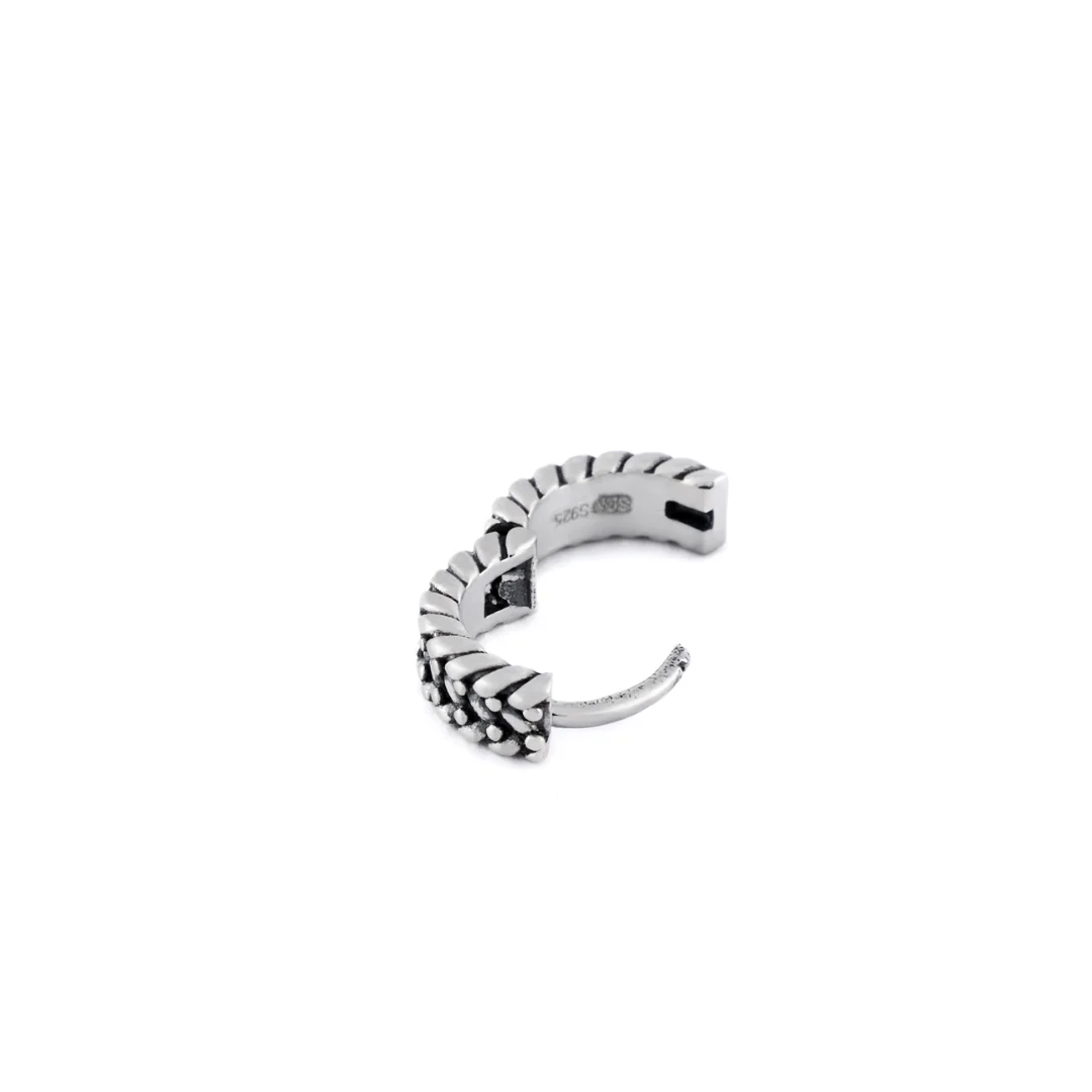 Silver Guard Hoop Earring - Image 6