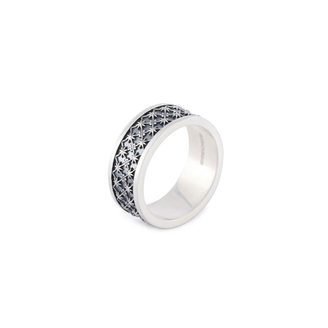 Silver Jacquard Ring - Image 2