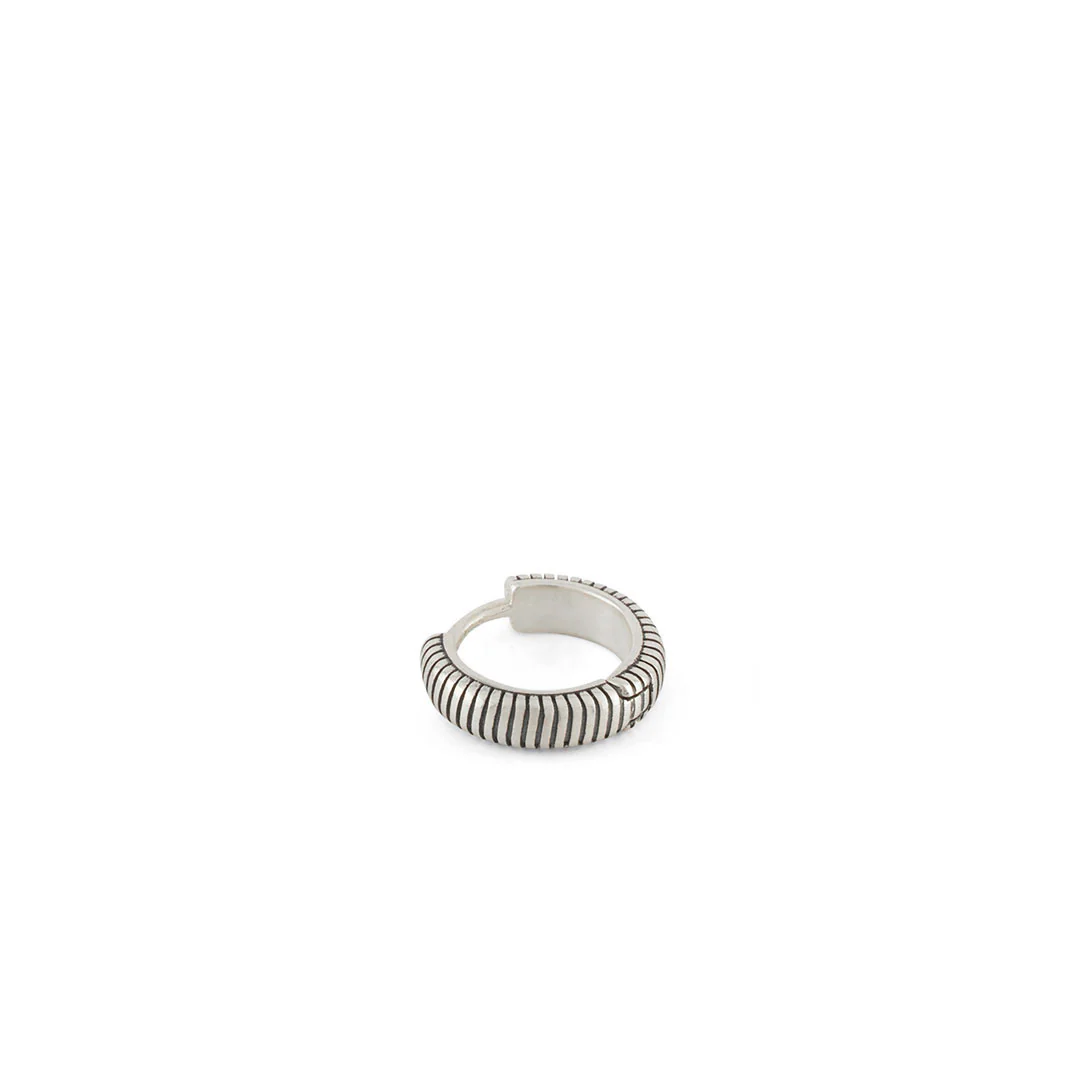 Silver Lasso Hoop Earring - Image 3