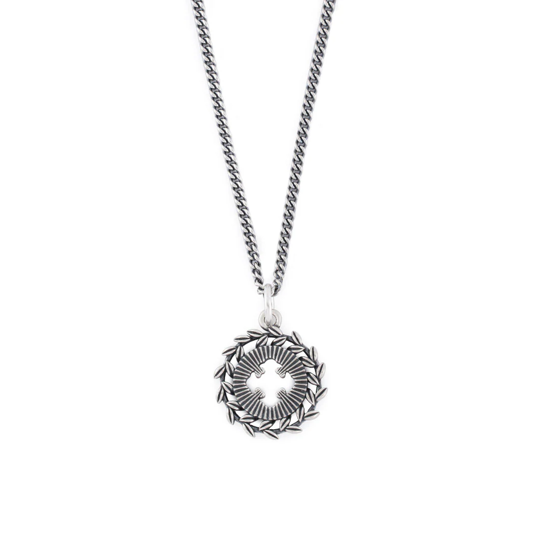 Silver Laurel Necklace - Image 3