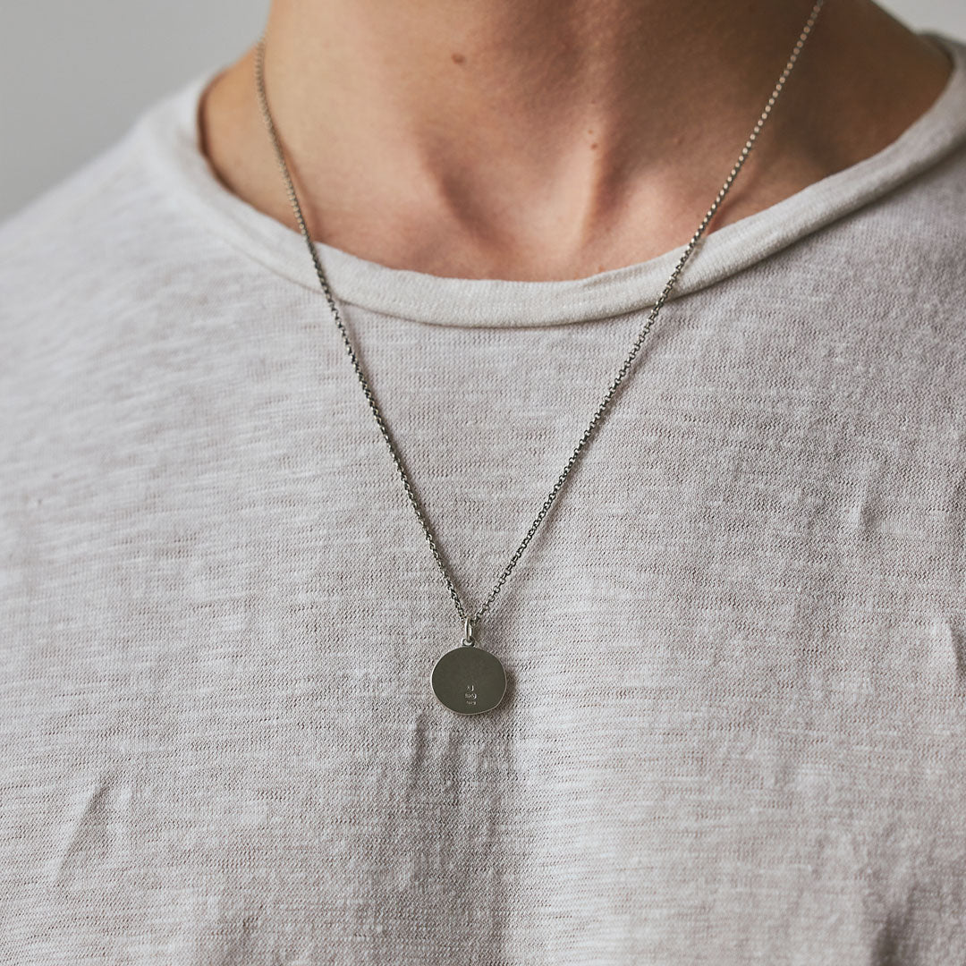 Silver Minimal Hallmark Necklace - Image 7