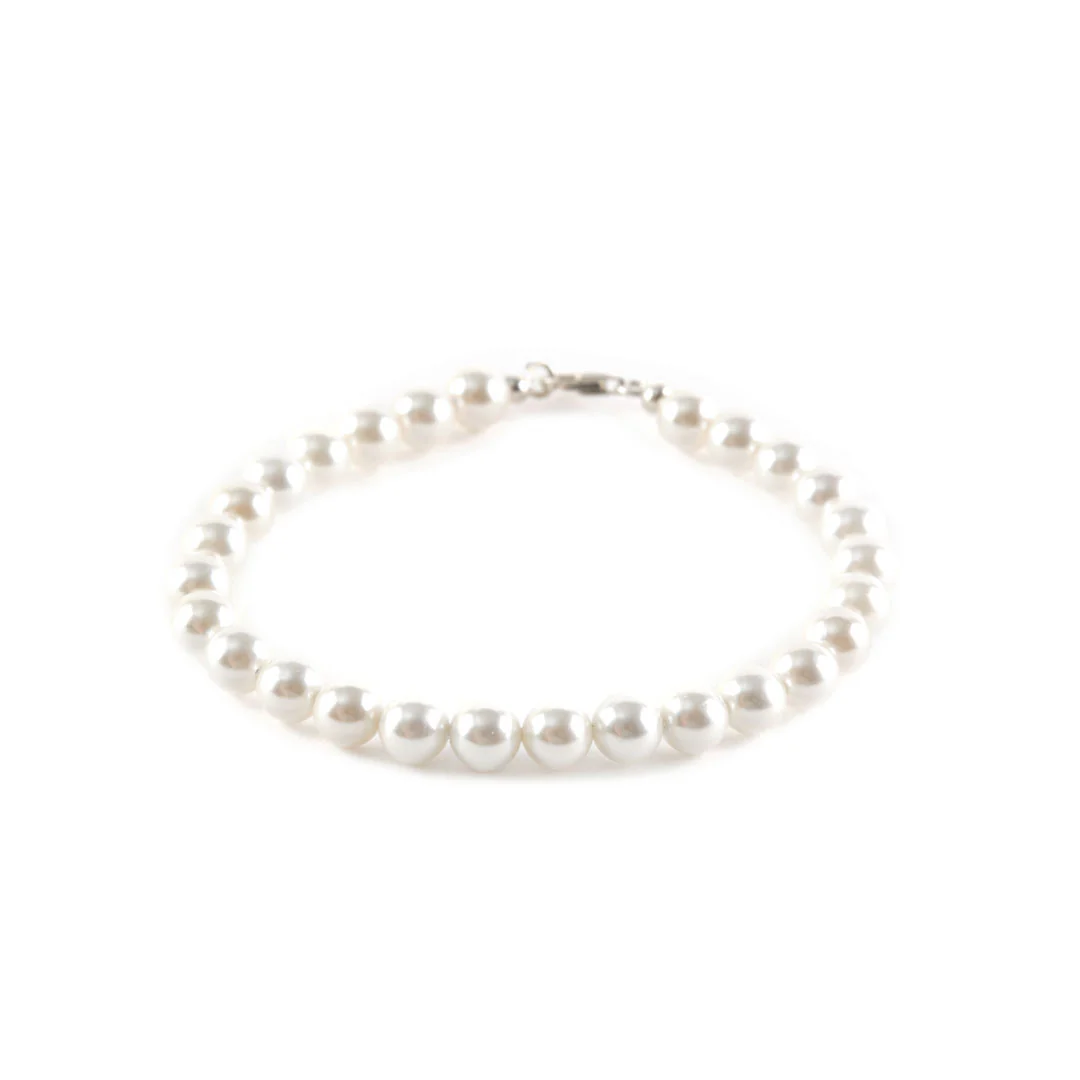 Silver Pearl Bracelet - Image 7