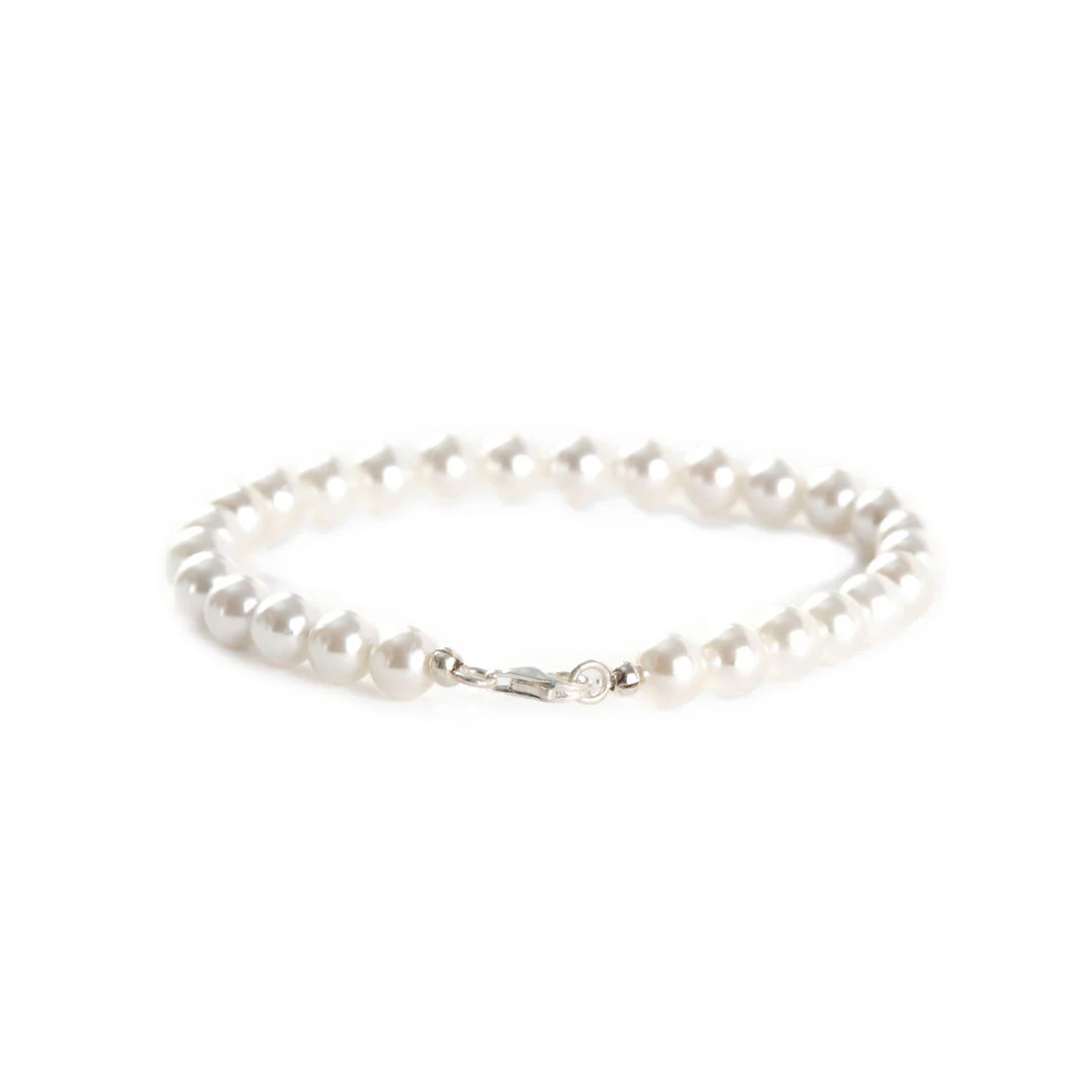 Silver Pearl Bracelet - Image 8