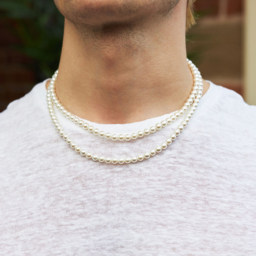 Silver Pearl Necklace - Image 6
