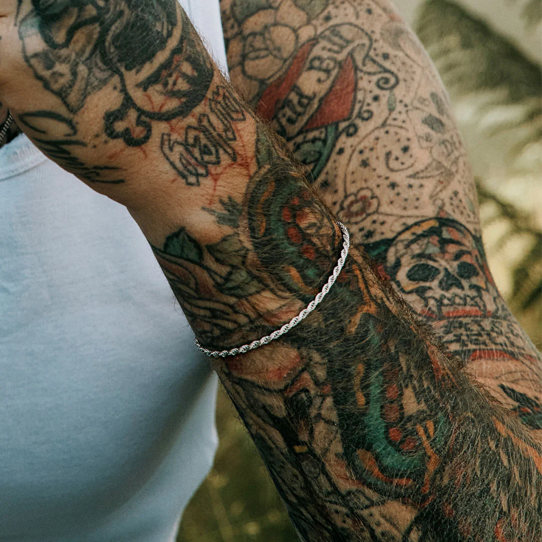 Silver Rope Bracelet - Image 4