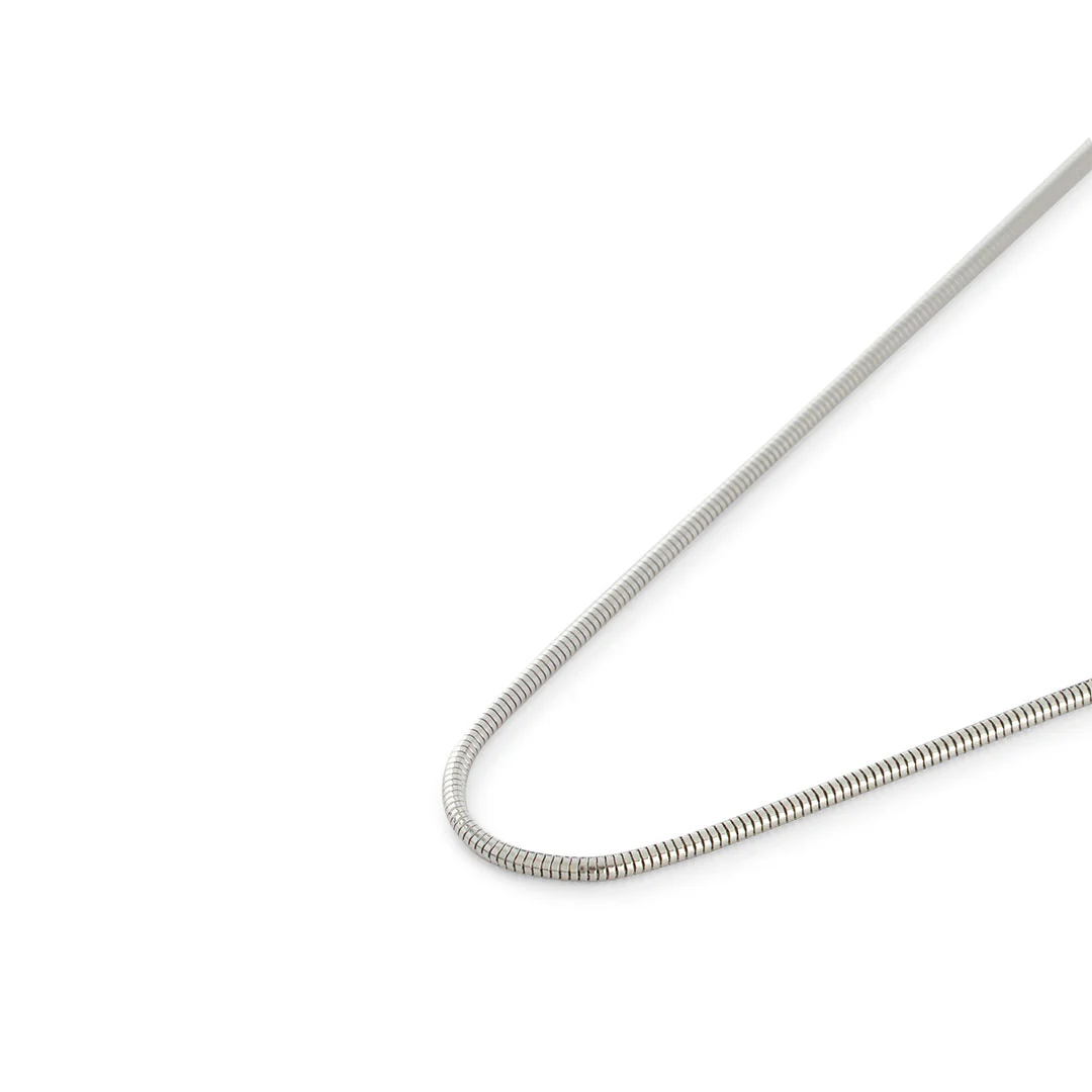 Silver Rounded Snake Chain - Image 2