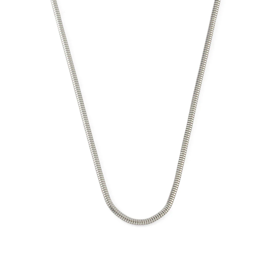 Silver Rounded Snake Chain - Image 3