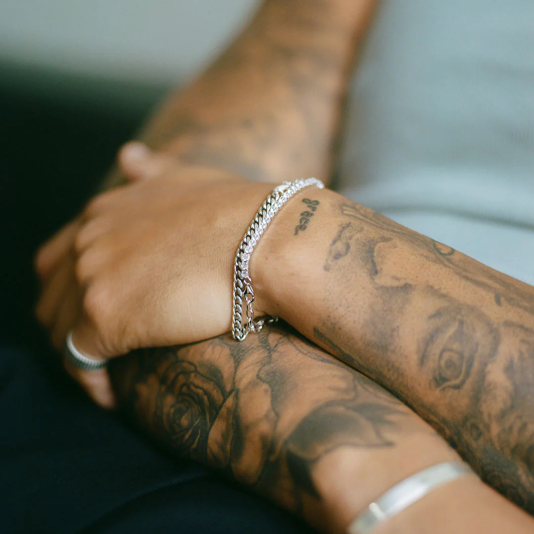 Silver 5mm Curb Bracelet - Image 6
