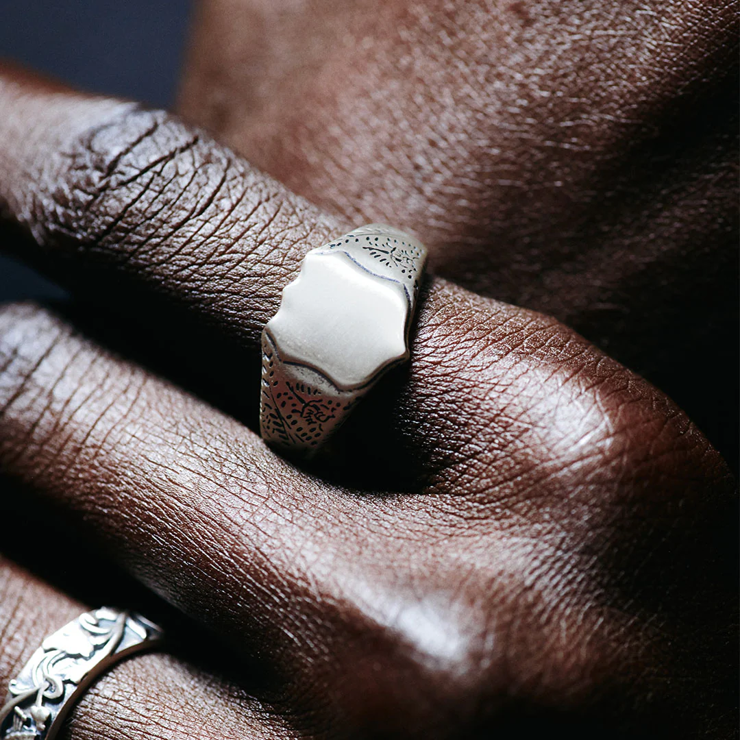 Silver Shield Ring - Image 7