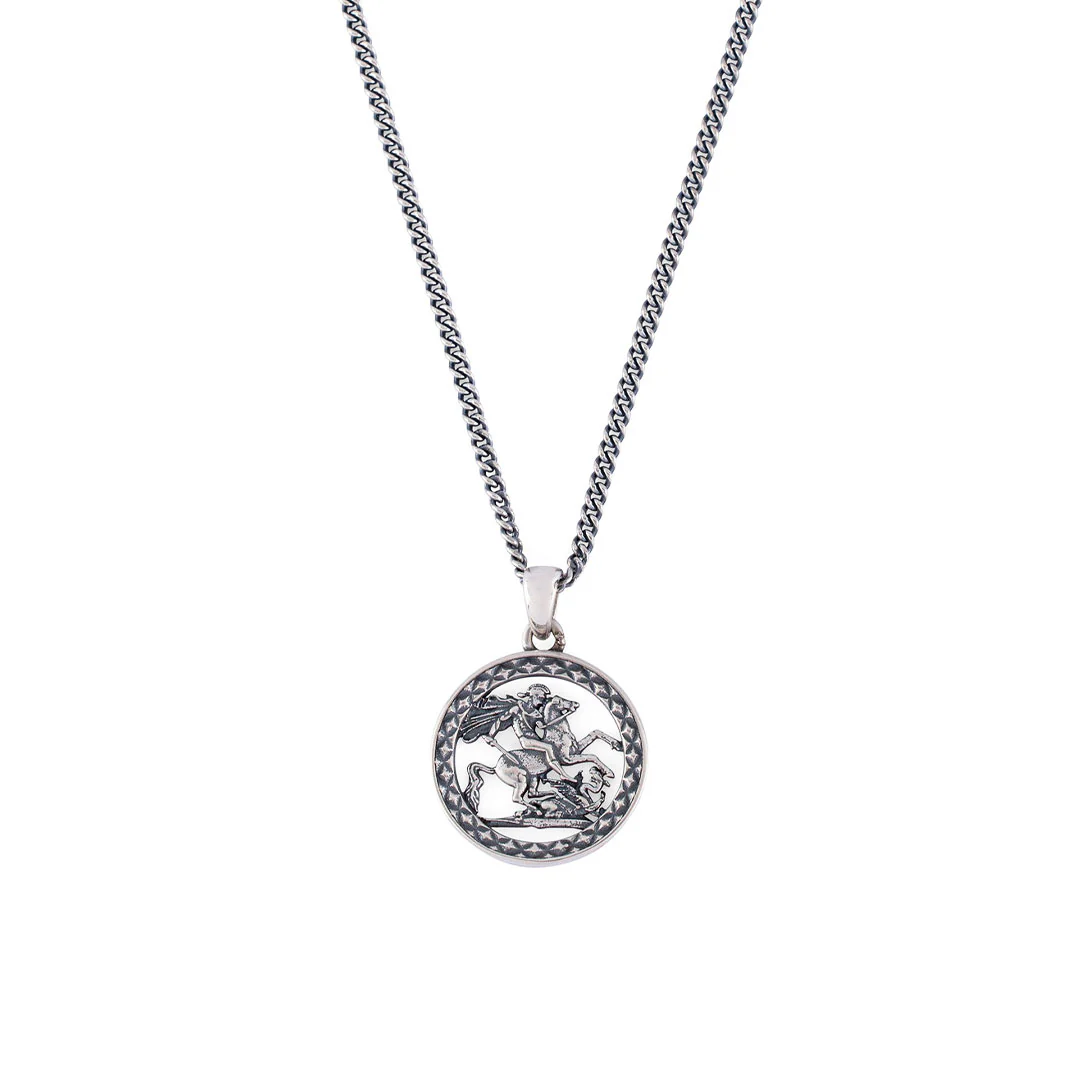 Silver St George Necklace - Image 3