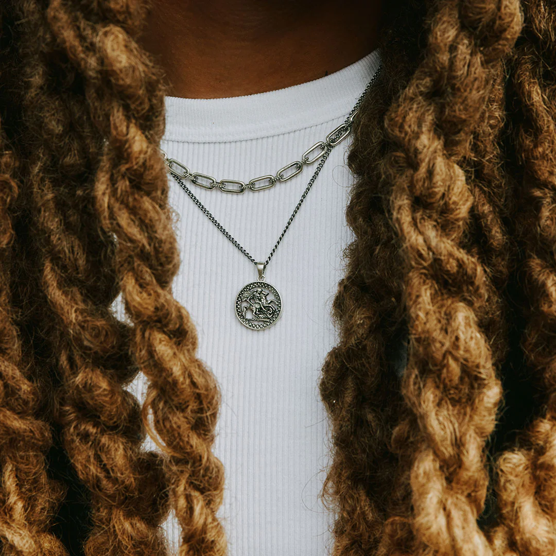 Silver St George Necklace - Image 4