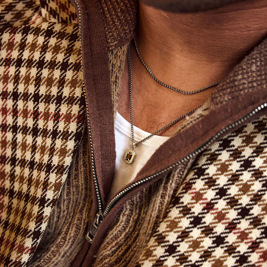 Silver Tigers Eye Blush Necklace - Image 4