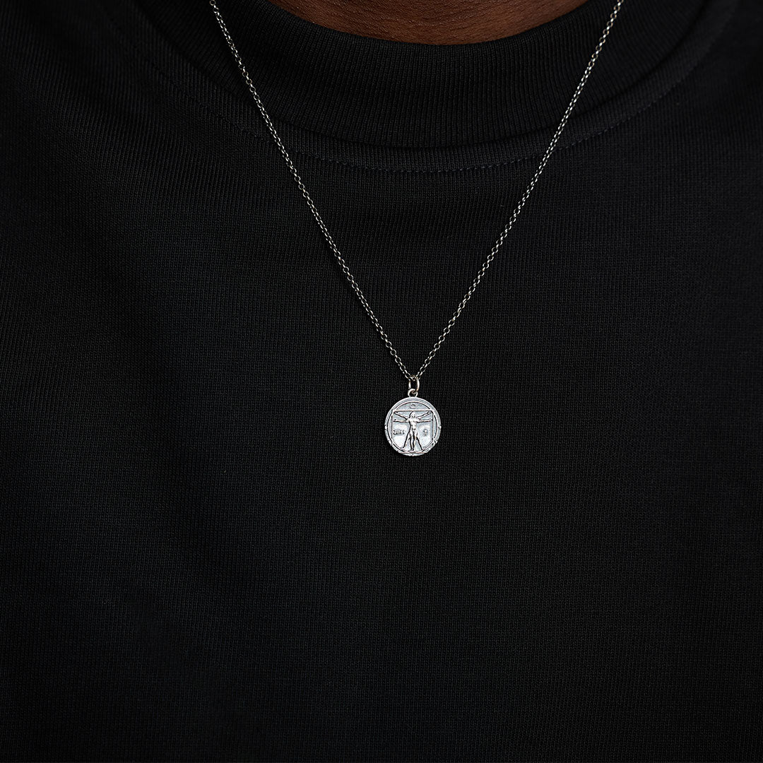 Silver Vitruvian Necklace - Image 7