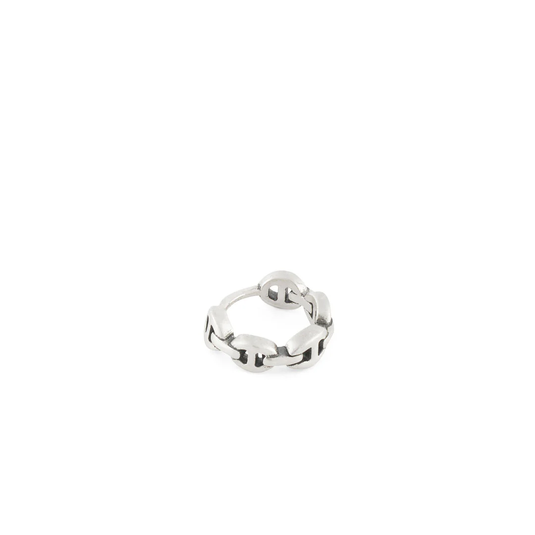Silver Wanted Hoop Earring - Image 3