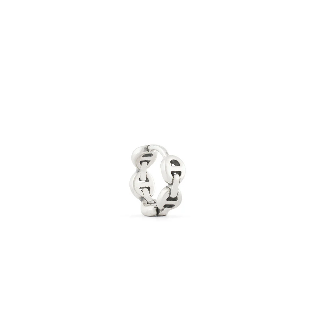 Silver Wanted Hoop Earring - Image 5